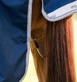 Horseware Ireland Amigo 1200D Turnout - Navy/Titanium Grey & Silver (100g)