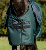 Horseware Ireland Amigo Ripstop 900D Plus Turnout - Dynasty Green/Navy & Silver (200g)