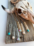 Boho Ranch Shop Western Cactus Scenery Bar Necklace