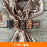 Rodeo Drive Tooled Leather Wild Rag Slides - Assorted
