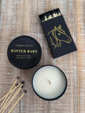 Winter Barn Soy Wax Seasonal Candle Tin