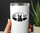 Horse 3" Sticker Waterproof | Happy Place | Cello Sleeved