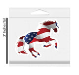 Horse 3" Sticker Waterproof | Patriotic Horse | Cello Sleeve