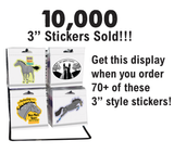 Horse 3" Sticker Waterproof | Dressage | Cello Sleeved