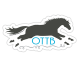 3" Tumbler Horse Sticker / OTTB Thoroughbred / WATERPROOF
