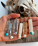 Boho Ranch Shop Western Cactus Scenery Bar Necklace