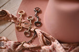 Tirzah Lane Art Snaffle Bit Twilly Scarf Slide Accessory in “Gold”
