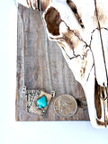 Boho Ranch Shop Spade Ace Playing Card Stone Pendant Necklace