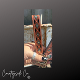 Countryside Co. Pecos Tooled Leather Keychain Wristlet