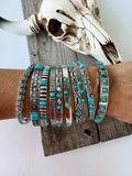 Boho Ranch Shop Western Turquoise Stone Stretch Bracelet 