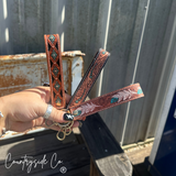 Countryside Co. Pecos Tooled Leather Keychain Wristlet