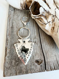 Western ARROW Aztec Pattern | EARTAG Pendant Keychain 