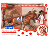 Breyer Cheryl White & Rider, Horse, and Book Set