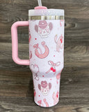 Desheng Cowgirl Western Stainless Steel Tumbler Cup 40oz