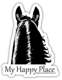 Horse 3" Sticker  Waterproof | Happy Place | Cello Sleeved