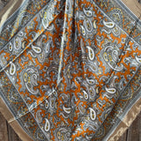 Rodeo Drive Yellow and Tan Paisley Wild Rag - Western Scarf