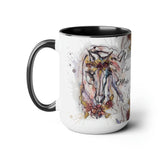 All Designs Equine Romantic Flower Horse Watercolor Mug, Inspirational Gift