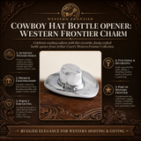 Arthur Court Cowboy Hat Bottle Opener