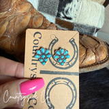 Countryside Co. Turquoise Cluster Flower Stud Earring