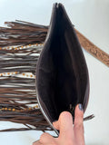 Boho Ranch Shop DIXIE CROSSBODY cowhide Western Tooled Leather fringe purse