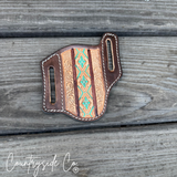 Countryside Co. Aztec Tooled Leather Sheath