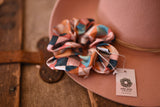 Tirzah Lane Art Vintage Patchwork Scrunchie Cowgirl Hair Accessory