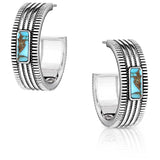 Montana Silversmiths Turquoise Sky Hoop Earrings