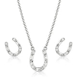 Montana Silversmiths Lucky Stride Horseshoe Jewelry Set