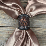 Rodeo Drive Tooled Leather Wild Rag Slides - Assorted