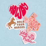 Callie Danielle Hold Your Horses Western Decal Sticker