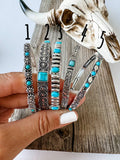 Boho Ranch Shop Western Turquoise Stone Stretch Bracelet 