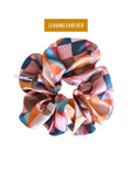 Tirzah Lane Art Vintage Patchwork Scrunchie Cowgirl Hair Accessory