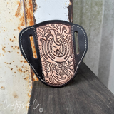 Countryside Co. Lucky Horseshoe Tooled Leather Sheath
