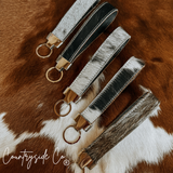 Countryside Co. Wyoming Cowhide Wristlet Keychain