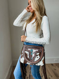 Boho Ranch Shop THE CAROLINE CROSSBODY steer longhorn - cowhide purse bag