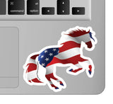 Horse 3" Sticker Waterproof | Patriotic Horse | Cello Sleeve