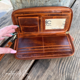 Countryside Co. Laney Tooled Leather Wallet Wristlet