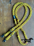 WhinneyWear 8ft Sunshine Braided Reins