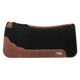 Weaver Contoured 100% Wool Felt Saddle Pad Black Top