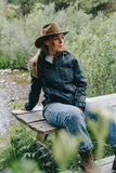 Outback Women's Hattie Waxed Plaid Rain Jacket