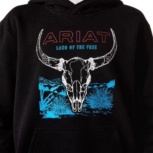 Ariat Boy's Bison Bureau Hoodie