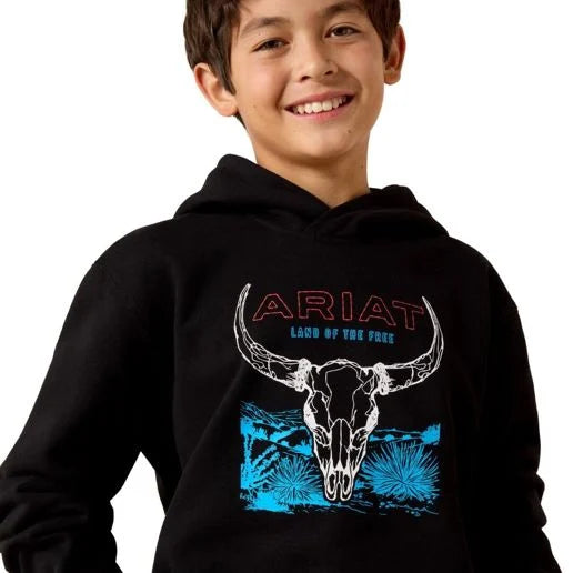 Ariat Boy's Bison Bureau Hoodie