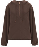 Hooey Womens Cowgirl Corduroy 1/4 Zip Hoody