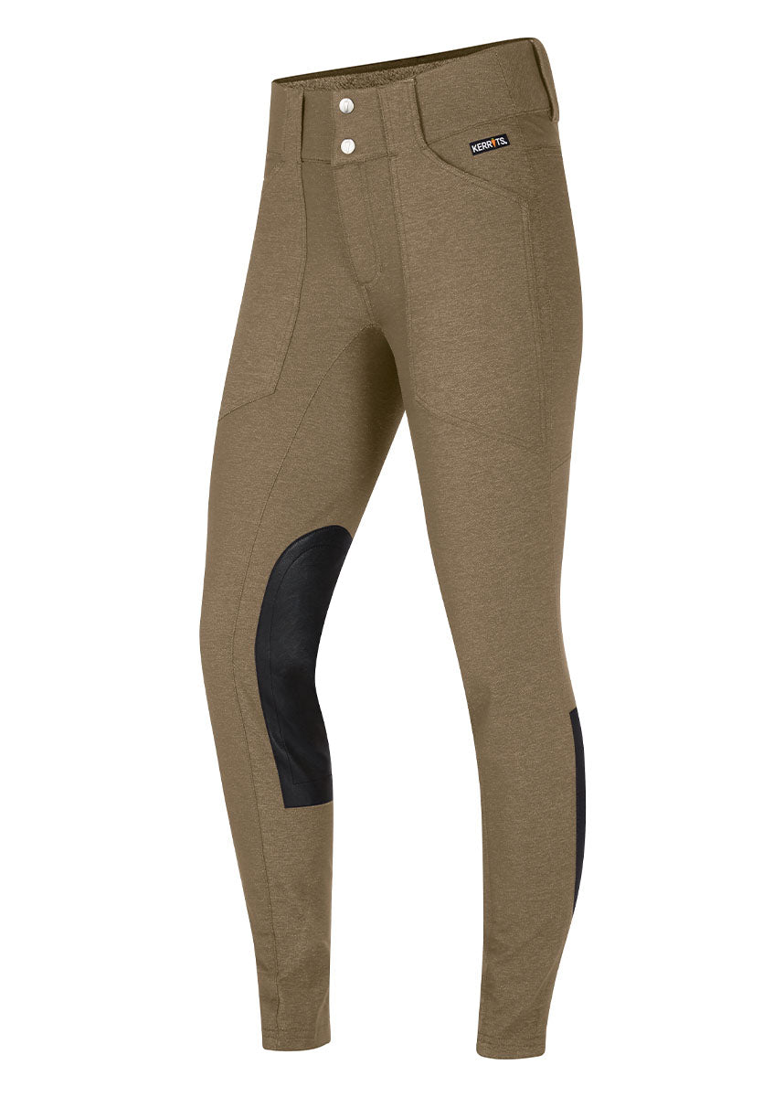 Kerrits Denim Thermal Knee Patch Pocket Breech