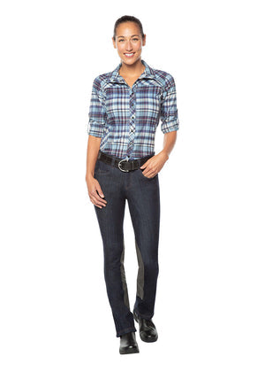 Kerrits Stretch Denim Extended Knee Patch Bootcut Breech