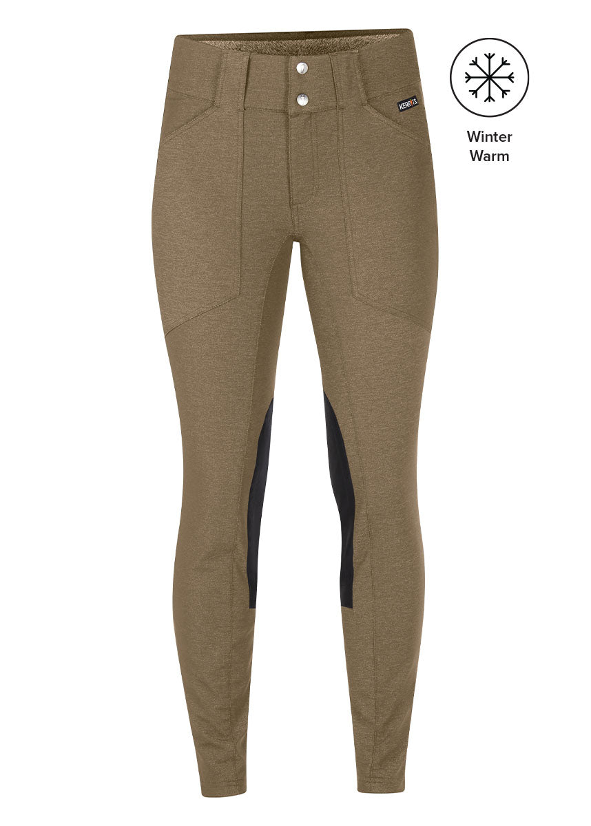 Kerrits Denim Thermal Knee Patch Pocket Breech