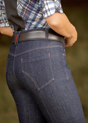 Kerrits Stretch Denim Extended Knee Patch Bootcut Breech