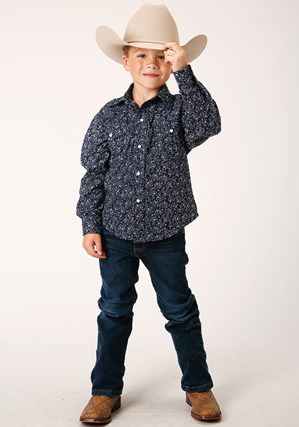 Karman Classics Boy's Long Sleeve Snap Front Western Shirt