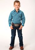 Roper Boy's Victoran Foulard Long Sleeve Western Shirt