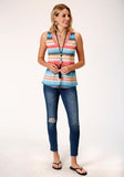 Roper Ladies Sweater Knit V Neck Sleeveless Shirt